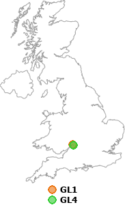 map showing distance between GL1 and GL4