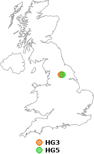 map showing distance between HG3 and HG5