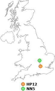 map showing distance between HP12 and NN5