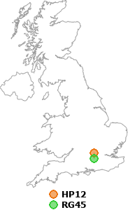 map showing distance between HP12 and RG45