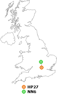 map showing distance between HP27 and NN6