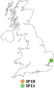 map showing distance between IP10 and IP11