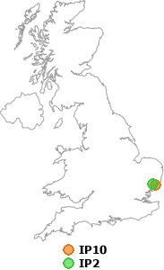 map showing distance between IP10 and IP2