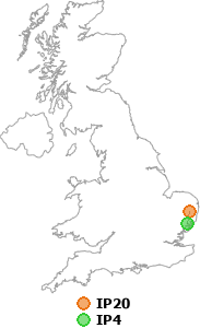 map showing distance between IP20 and IP4