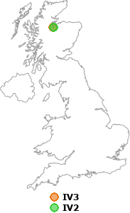 map showing distance between IV3 and IV2