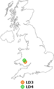 map showing distance between LD3 and LD4