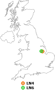 map showing distance between LN4 and LN6