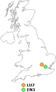 map showing distance between LU7 and EN3