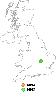 map showing distance between NN4 and NN3