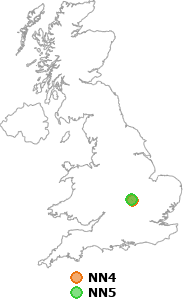 map showing distance between NN4 and NN5