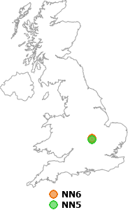 map showing distance between NN6 and NN5