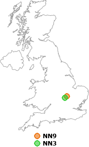 map showing distance between NN9 and NN3