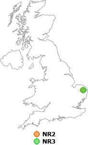 map showing distance between NR2 and NR3