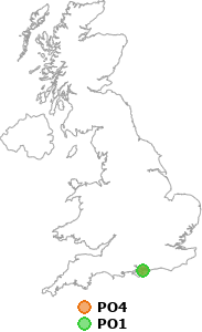 map showing distance between PO4 and PO1