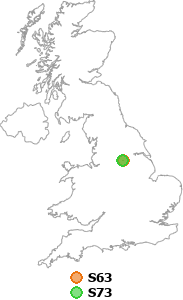 map showing distance between S63 and S73