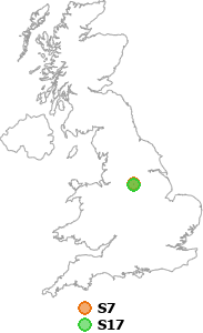 map showing distance between S7 and S17