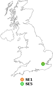 map showing distance between SE1 and SE5