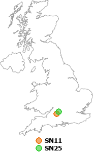 map showing distance between SN11 and SN25