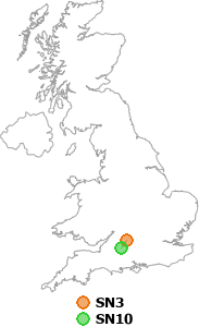 map showing distance between SN3 and SN10