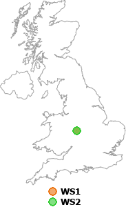 map showing distance between WS1 and WS2